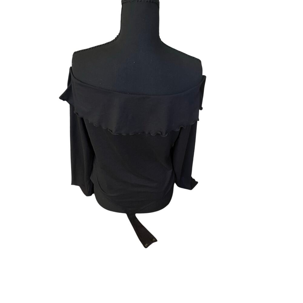 American Eagle Off the Shoulder Bodysuit With Ruffles - Picture 2 of 5